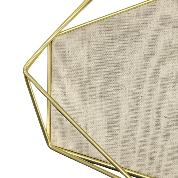 NEW Umbra Display Prisma Tray Sung Wook Park Geometric Gold Tone - Picture 7 of 16